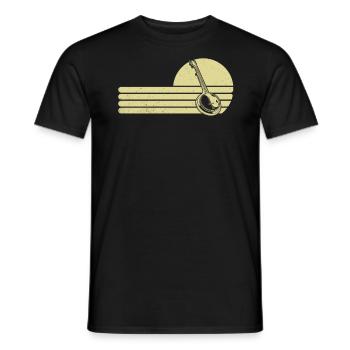 Banjo Banjospieler Banjoist - Männer T-Shirt - Schwarz - Vorne - AI Model Male 178 light (178cm)