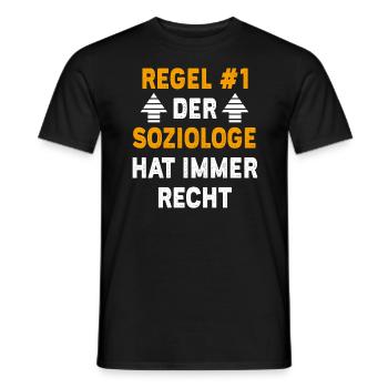 Soziologe Geschenk Geburtstag Spruch - Männer T-Shirt - Schwarz - Vorne - AI Model Male 178 light (178cm)