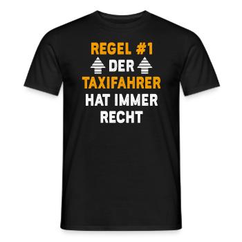 Taxifahrer Geschenk Geburtstag Spruch - Männer T-Shirt - Schwarz - Vorne - AI Model Male 178 light (178cm)