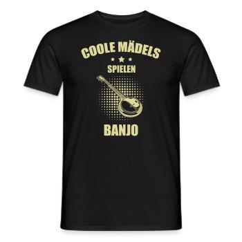 Banjo Banjospieler Banjoist - Männer T-Shirt - Schwarz - Vorne - AI Model Male 178 light (178cm)