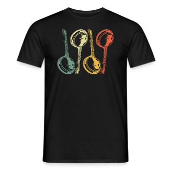 Banjo Banjo player Banjoist - Men's T-Shirt - black - Front - AI Model Male 178 light (178cm)