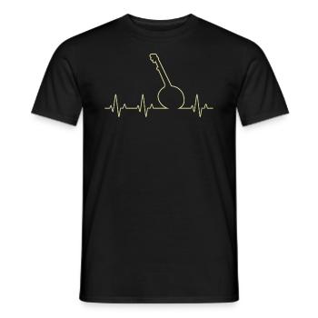 Banjo Banjospieler Banjoist - Männer T-Shirt - Schwarz - Vorne - AI Model Male 178 light (178cm)