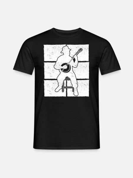 Banjo Banjo player Banjoist - Men's T-Shirt - black
