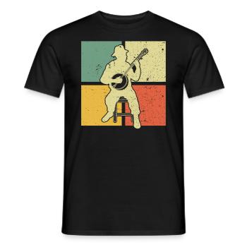 Banjo Banjospieler Banjoist - Männer T-Shirt - Schwarz - Vorne - AI Model Male 178 light (178cm)