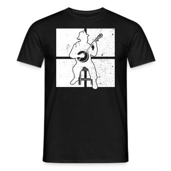 Banjo Banjospieler Banjoist - Männer T-Shirt - Schwarz - Vorne - AI Model Male 178 light (178cm)