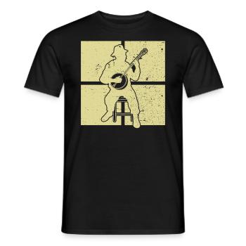 Banjo Banjospieler Banjoist - Männer T-Shirt - Schwarz - Vorne - AI Model Male 178 light (178cm)