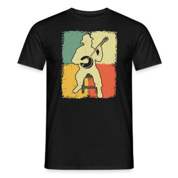 Banjo Banjo joueur Banjoïste - T-shirt homme - noir - Devant - AI Model Male 178 light (178cm)