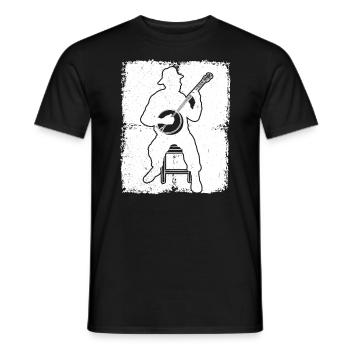 Banjo Banjospieler Banjoist - Männer T-Shirt - Schwarz - Vorne - AI Model Male 178 light (178cm)