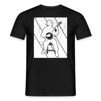 Banjo Banjo joueur Banjoïste - T-shirt homme - noir - Devant - AI Model Male 178 light (178cm)
