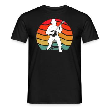 Banjo Banjo joueur Banjoïste - T-shirt homme - noir - Devant - AI Model Male 178 light (178cm)