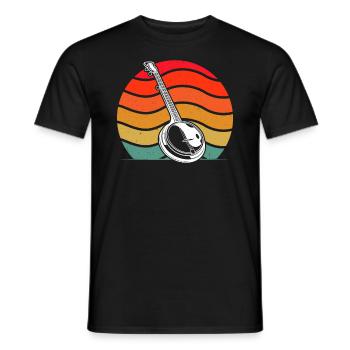 Banjo Banjo joueur Banjoïste - T-shirt homme - noir - Devant - AI Model Male 178 light (178cm)