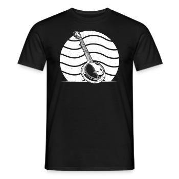 Banjo Banjospieler Banjoist - Männer T-Shirt - Schwarz - Vorne - AI Model Male 178 light (178cm)