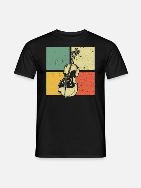 Cello Cellospieler Cellist - Männer T-Shirt - Schwarz