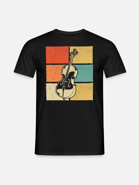 Cello Cellospieler Cellist - Männer T-Shirt - Schwarz