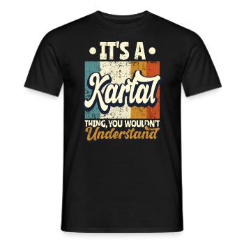 Name Kartal Gift Birthday Quote - Men's T-Shirt - black - Front - AI Model Male 178 light (178cm)