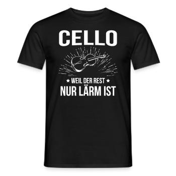 Cello Cellospieler Cellist - Männer T-Shirt - Schwarz - Vorne - AI Model Male 178 light (178cm)
