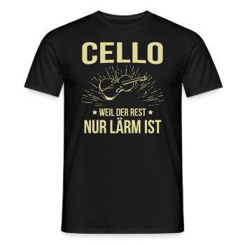 Cello Cellospieler Cellist - Männer T-Shirt - Schwarz - Vorne - AI Model Male 178 light (178cm)