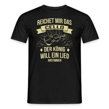 Cello Cellospieler Cellist - Männer T-Shirt - Schwarz - Vorne - AI Model Male 178 light (178cm)