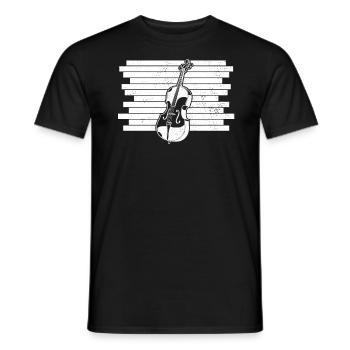 Cello cello player cellist - Men's T-Shirt - black - Front - AI Model Male 178 light (178cm)
