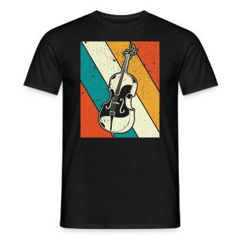 Cello cello player cellist - Men's T-Shirt - black - Front - AI Model Male 178 light (178cm)