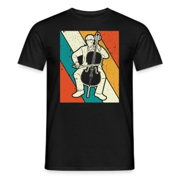 Cello Cellospieler Cellist - Männer T-Shirt - Schwarz - Vorne - AI Model Male 178 light (178cm)