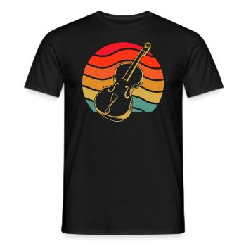 Cello cello player cellist - Men's T-Shirt - black - Front - AI Model Male 178 light (178cm)