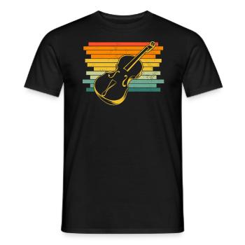 Cello cello player cellist - Men's T-Shirt - black - Front - AI Model Male 178 light (178cm)