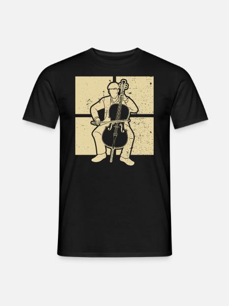Cello cello player cellist - Men's T-Shirt - black