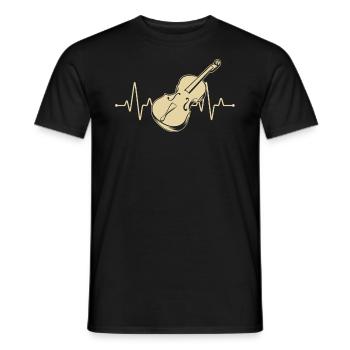 Cello cello player cellist - Men's T-Shirt - black - Front - AI Model Male 178 light (178cm)