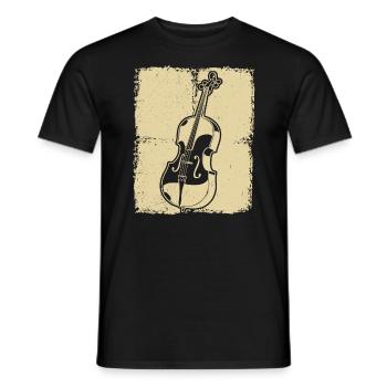 Cello cello player cellist - Men's T-Shirt - black - Front - AI Model Male 178 light (178cm)