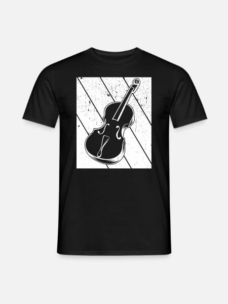 Cello Cellospieler Cellist - Männer T-Shirt - Schwarz