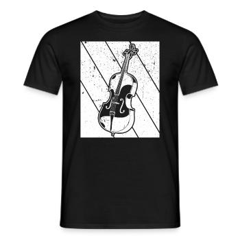 Cello cello player cellist - Men's T-Shirt - black - Front - AI Model Male 178 light (178cm)