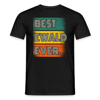 Ewald Name Gift Saying Funny - Men's T-Shirt - black - Front - AI Model Male 178 light (178cm)