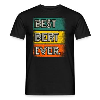 Bert Nom Cadeau Citation Drôle - T-shirt homme - noir - Devant - AI Model Male 178 light (178cm)