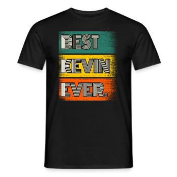Kevin Name Gift Quote Funny - Men's T-Shirt - black - Front - AI Model Male 178 light (178cm)