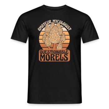 Mushroom Mushrooms Funghi Mushroom - Men's T-Shirt - black - Front - AI Model Male 178 light (178cm)
