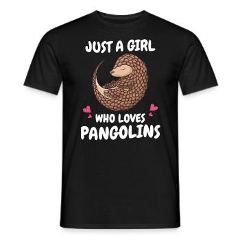 Pangolin Animal Pangolins Endangered Ar - Men's T-Shirt - black - Front - AI Model Male 178 light (178cm)
