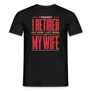 Rentner Ruhestand Rente Pensionierung - Männer T-Shirt - Schwarz - Vorne - AI Model Male 178 light (178cm)