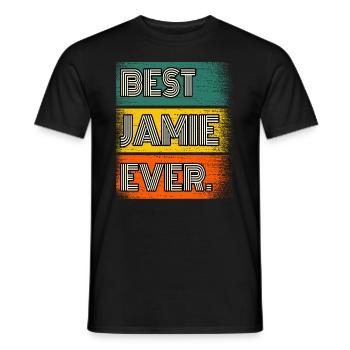Jamie Name Gift Quote Funny - Men's T-Shirt - black - Front - AI Model Male 178 light (178cm)