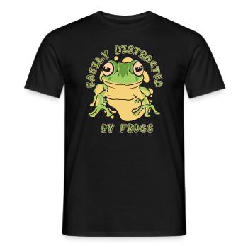 Crapaud grenouille - T-shirt homme - noir - Devant - AI Model Male 178 light (178cm)