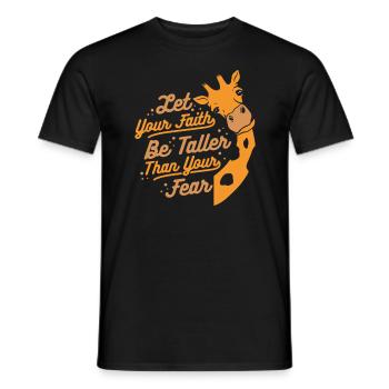 Giraffe Animal Africa Giraffes - Men's T-Shirt - black - Front - AI Model Male 178 light (178cm)
