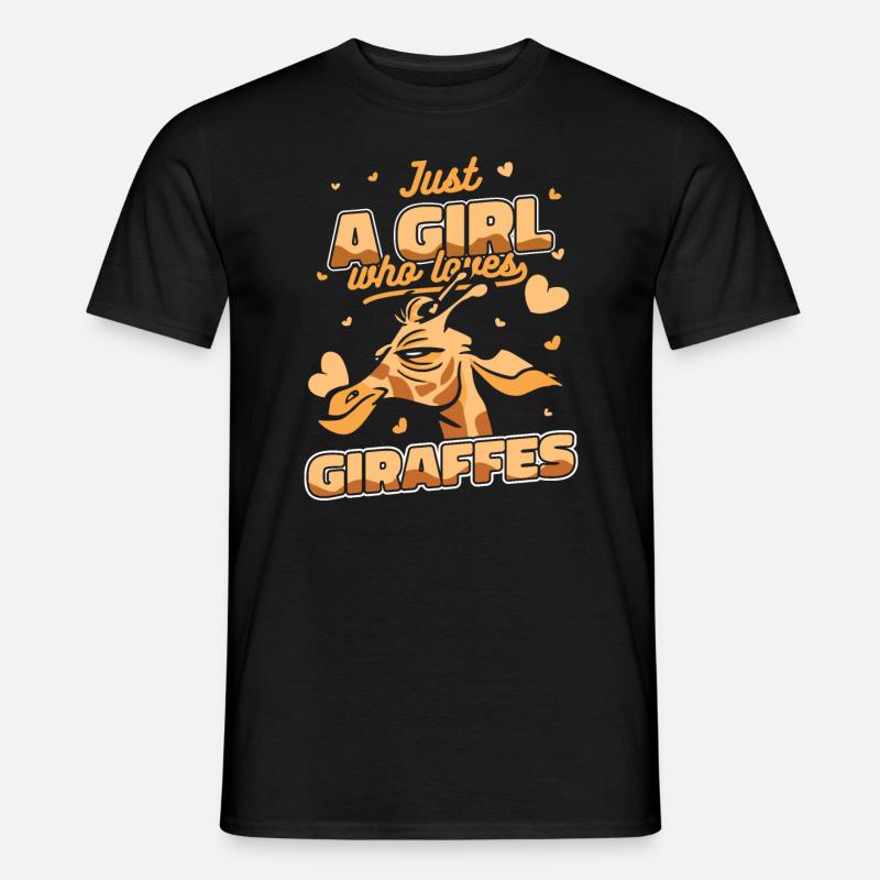 Giraffe Tier Afrika Giraffen - Männer T-Shirt - Schwarz