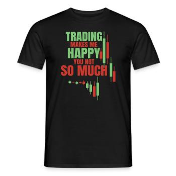 Aktienhandel Trader Börse Trading Aktien - Männer T-Shirt - Schwarz - Vorne - AI Model Male 178 light (178cm)