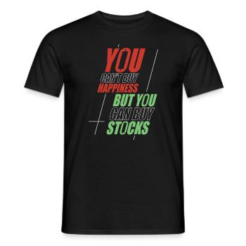 Aktienhandel Trader Börse Trading Aktien - Männer T-Shirt - Schwarz - Vorne - AI Model Male 178 light (178cm)