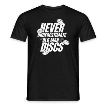 Sport Ulitmate Disc Golf - Männer T-Shirt - Schwarz - Vorne - AI Model Male 178 light (178cm)
