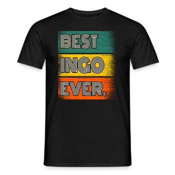Nom Ingo Citation cadeau Drôle - T-shirt homme - noir - Devant - AI Model Male 178 light (178cm)