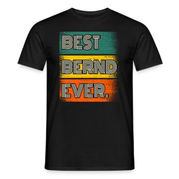 Bernd Nom Cadeau Dire drôle - T-shirt homme - noir - Devant - AI Model Male 178 light (178cm)