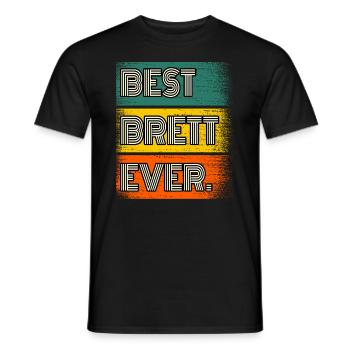 Board Name Gift Quote Funny - Men's T-Shirt - black - Front - AI Model Male 178 light (178cm)