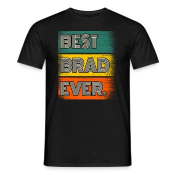 Brad Nom Cadeau Citation Drôle - T-shirt homme - noir - Devant - AI Model Male 178 light (178cm)