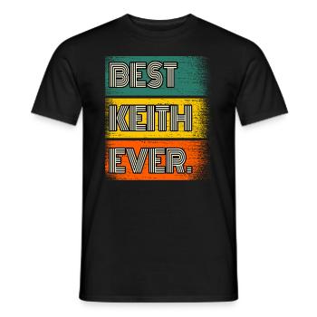 Keith Nom Cadeau Citation Drôle - T-shirt homme - noir - Devant - AI Model Male 178 light (178cm)